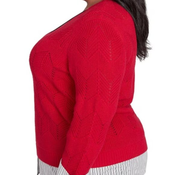 Alfred Dunner Sweater & Necklace Set 1X (303) - Picture 5 of 12